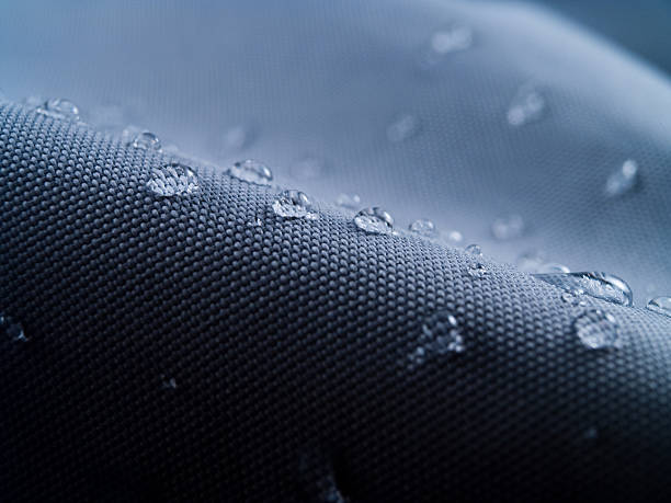 Water droplets on precision material